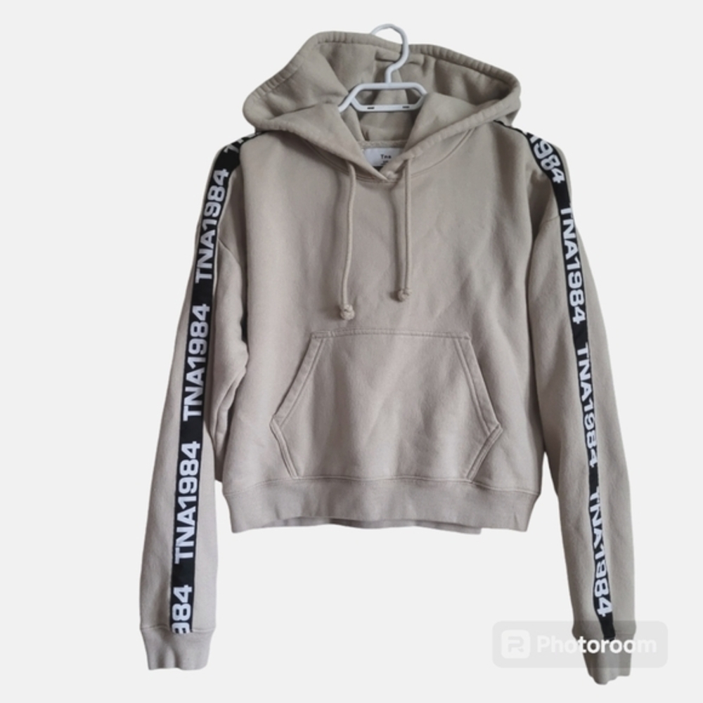 Aritzia‎ TNA cropped hoodie " TNA 1984",Oversized Cozy fleece